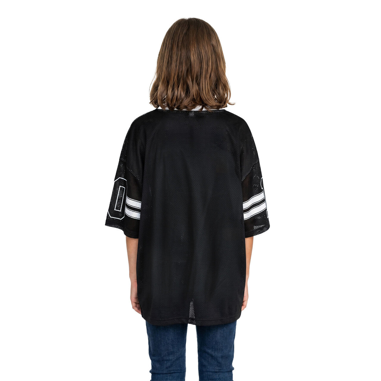 Op deze afbeelding zie je een Kostuums, van het merk Wilbers. Sky Star IJshockeyshirt Zwart (Oversized) Kind