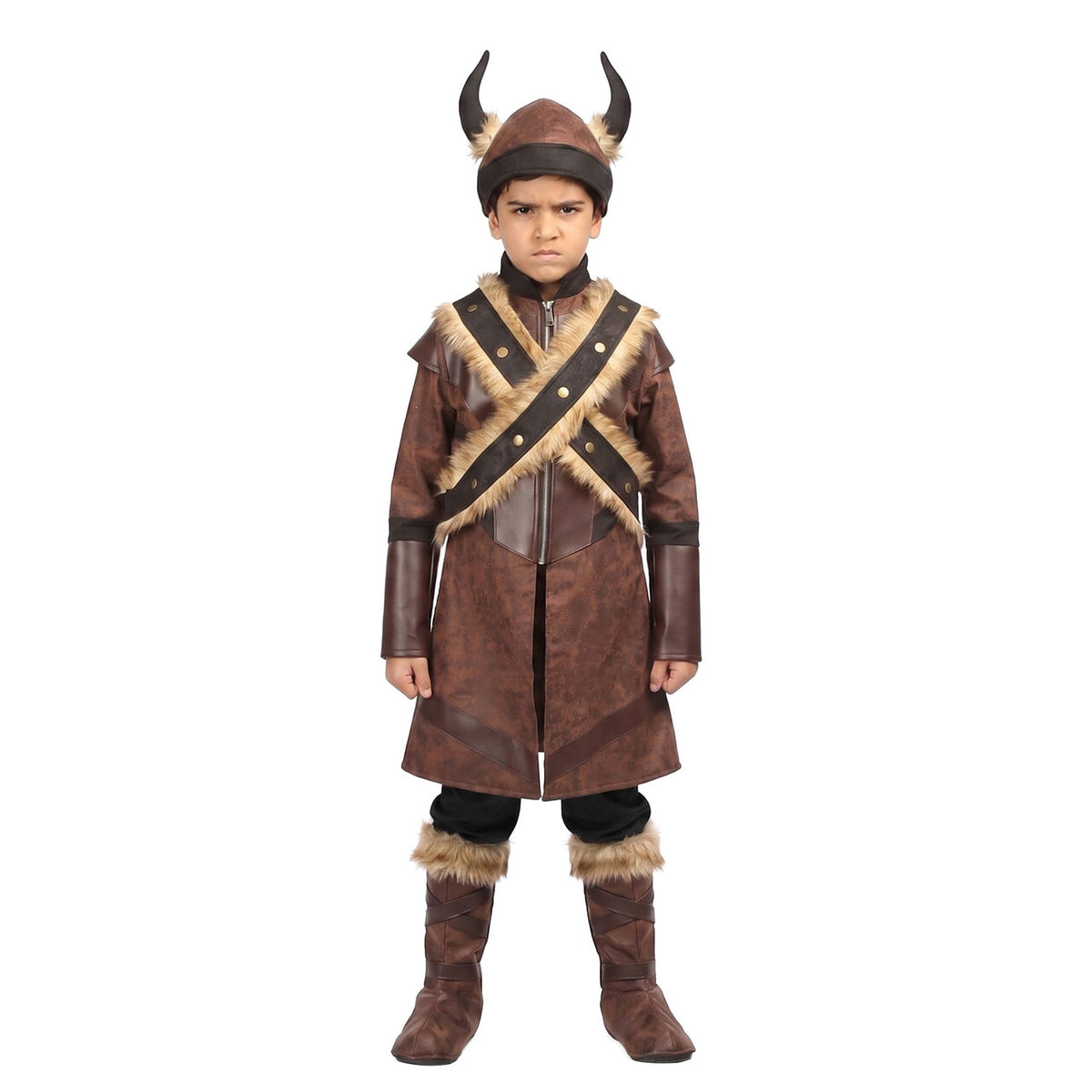 Op deze afbeelding zie je een Kostuums, van het merk Wilbers. Viking Floki De Veroveraar Kind Kostuum