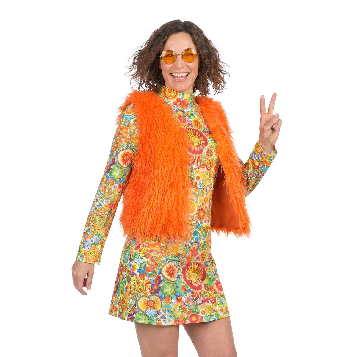Op deze afbeelding zie je een Kostuums, van het merk Wilbers. Hippie Hella Jurk Vrouw
