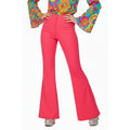 Wijde Pijpen Broek Roze So 70S Party Vrouw