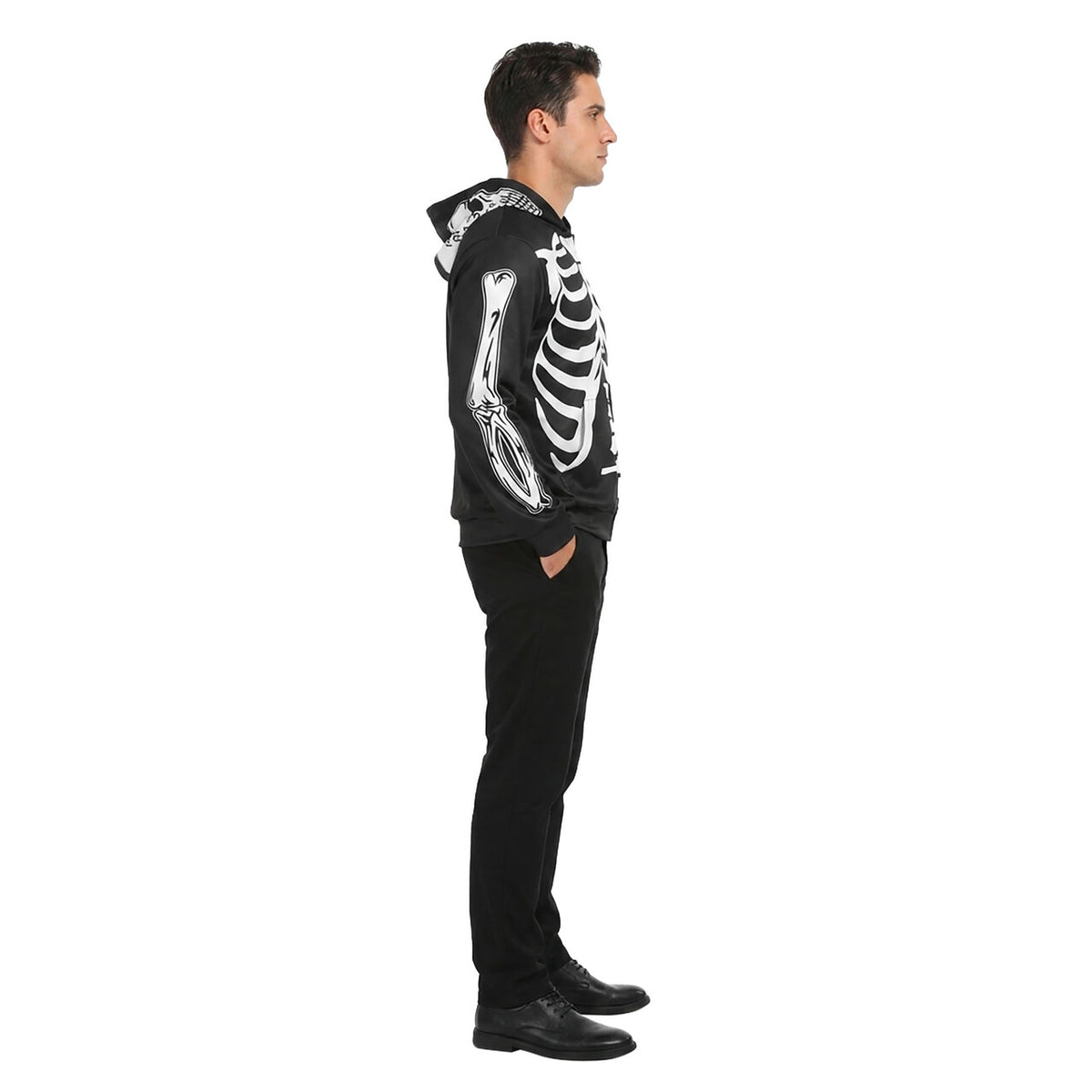 Op deze afbeelding zie je een Kostuums, van het merk Wilbers. Born To Die Skelet Vest Unisex