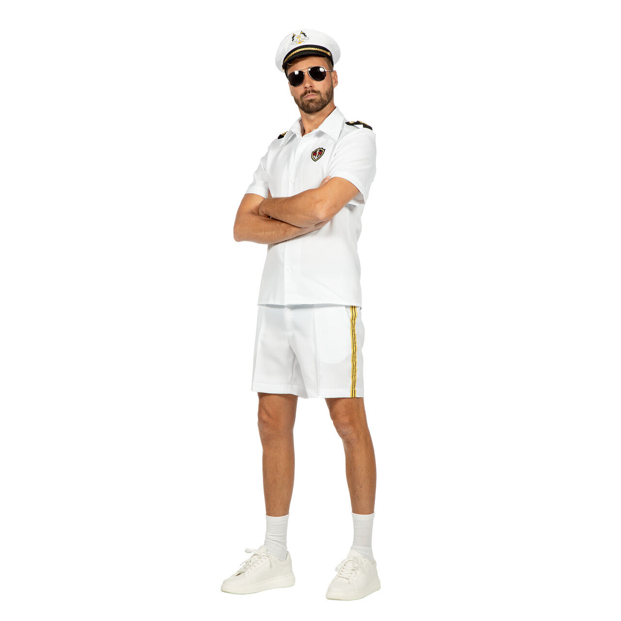Op deze afbeelding zie je een Kostuums, van het merk Wilbers. Stoere Marinier Man Kostuum