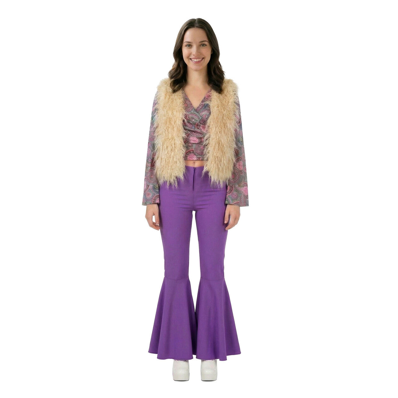 Op deze afbeelding zie je een Kostuums, van het merk Wilbers. Boho Fur Look Gilet