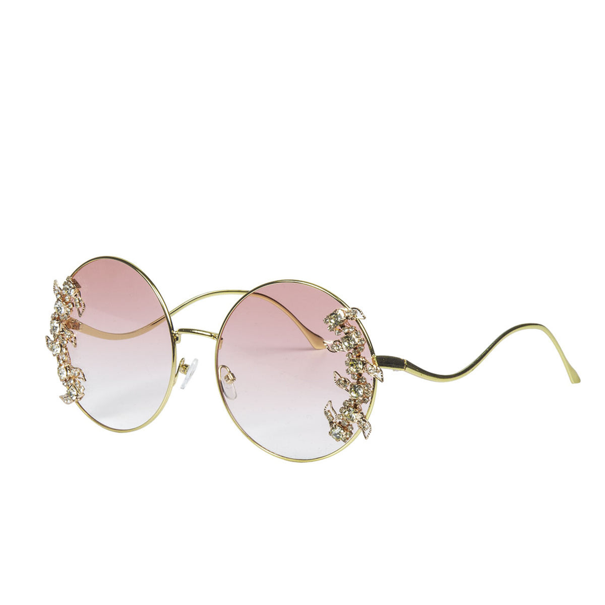 Op deze afbeelding zie je een Accessoires, van het merk Wilbers. Classy Messy Festival Bril Roze