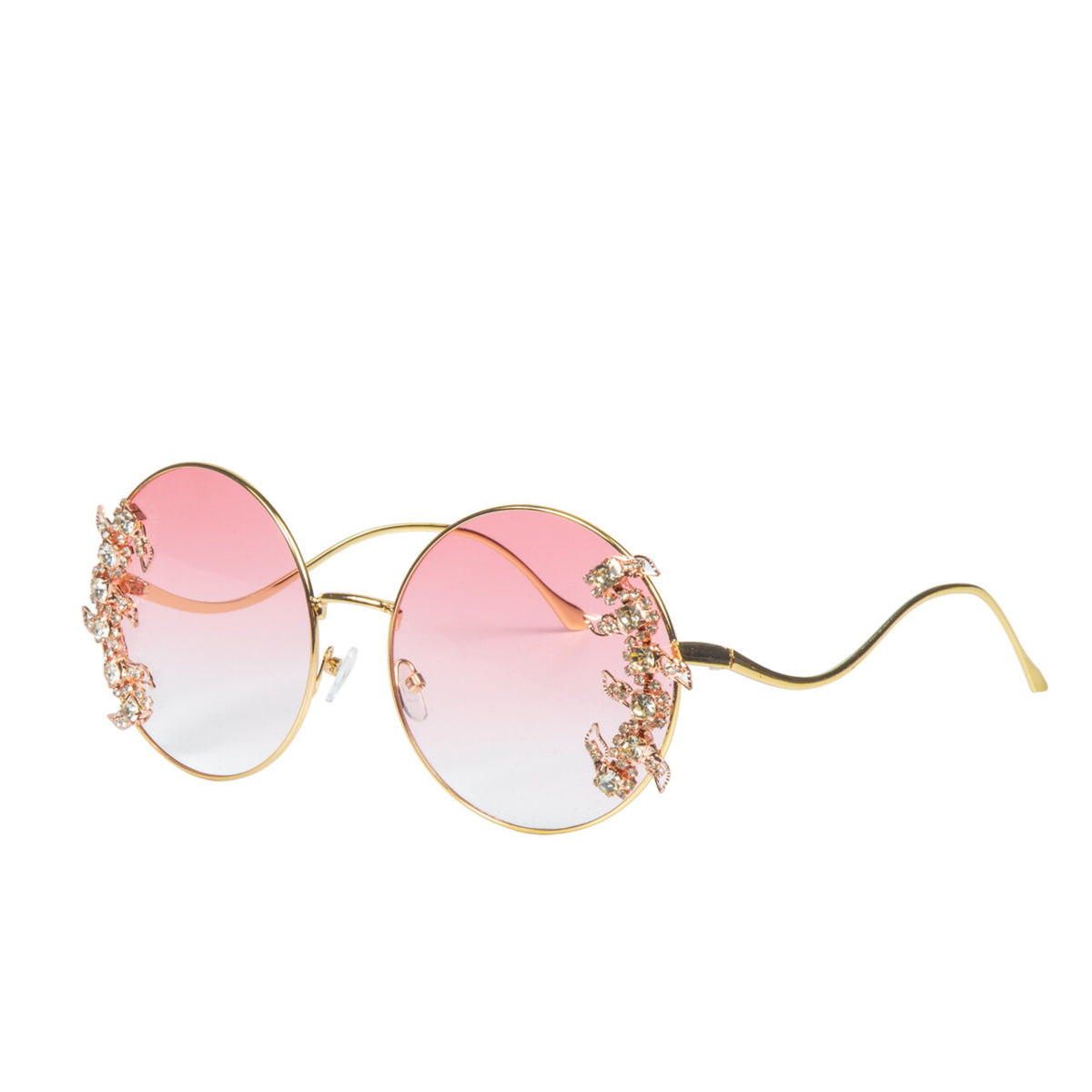Op deze afbeelding zie je een Accessoires, van het merk Wilbers. Classy Messy Festival Bril Roze