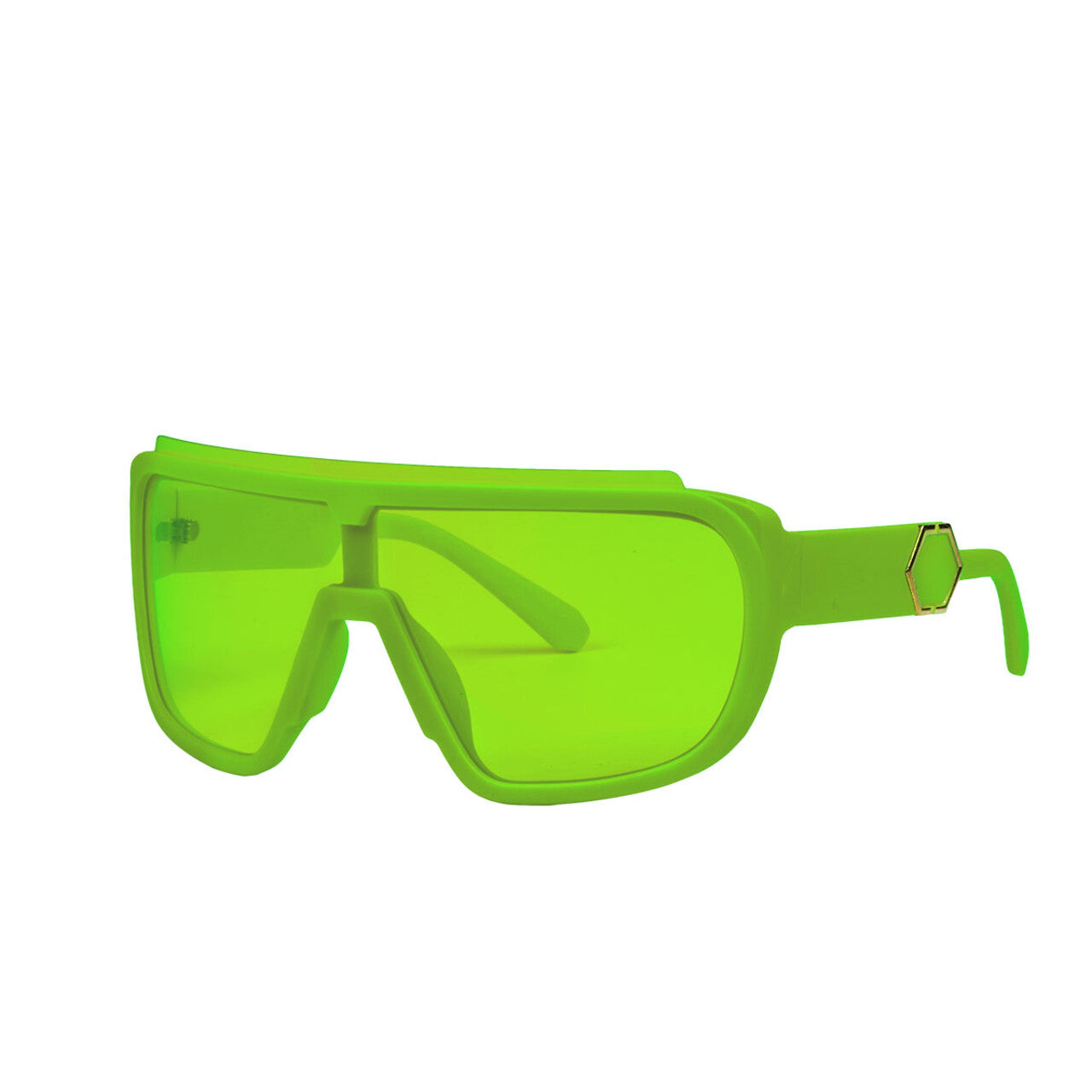 Op deze afbeelding zie je een Accessoires, van het merk Wilbers. Neon Blaster Bril Groen