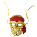 Schedelmasker Piraat Goud