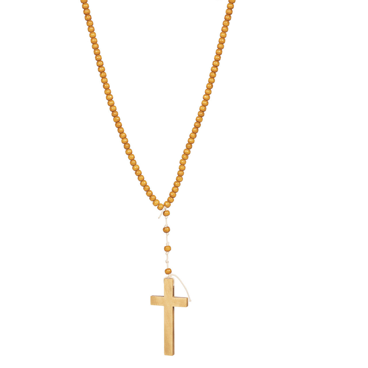 Op deze afbeelding zie je een Accessoires, van het merk Wilbers. Ketting Kruis Hout