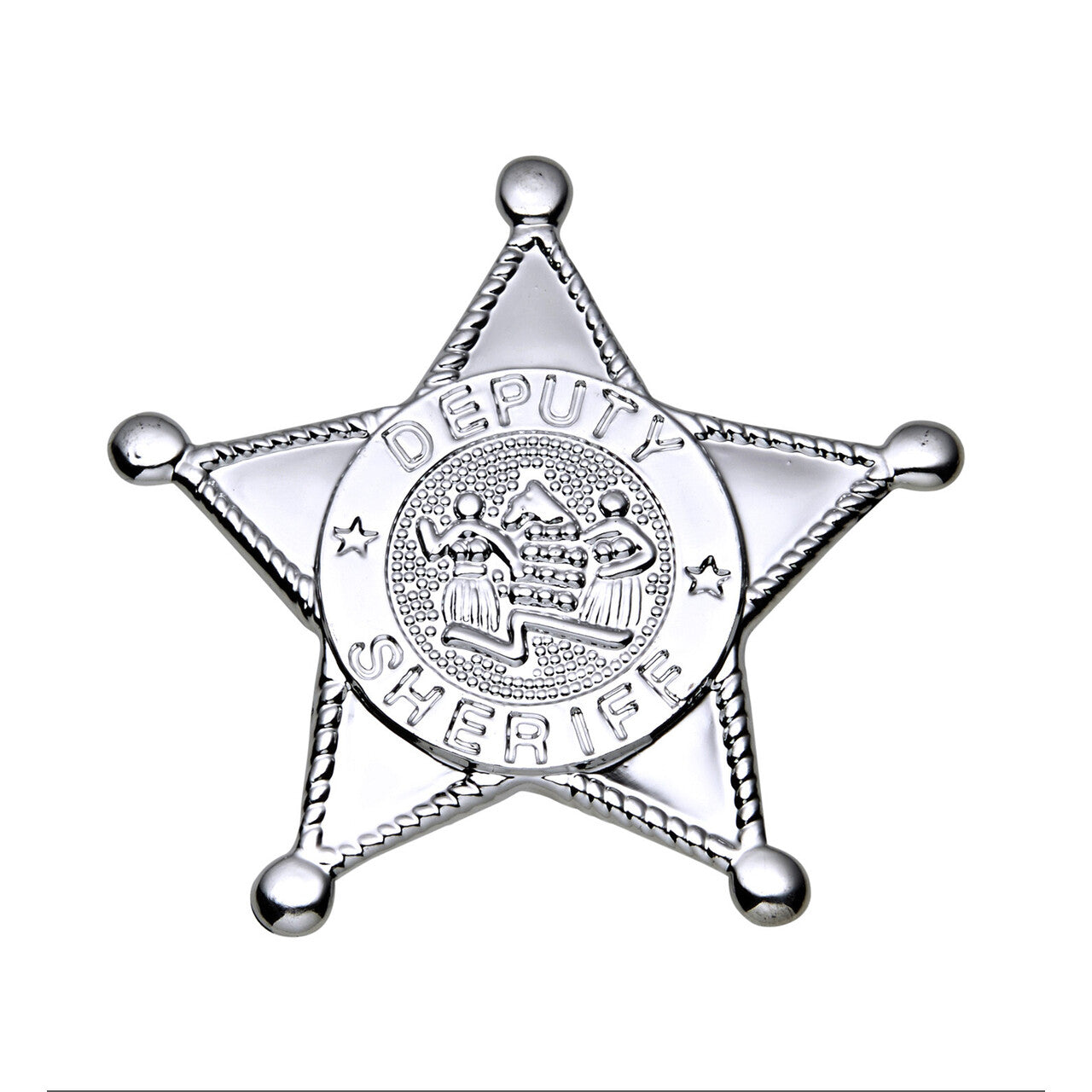 Op deze afbeelding zie je een Accessoires, van het merk Widmann. Sheriff Ster Zilver