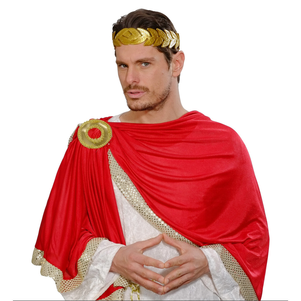 Op deze afbeelding zie je een Accessoires, van het merk Widmann. Romeinse Keizer Lauwerkrans Goud