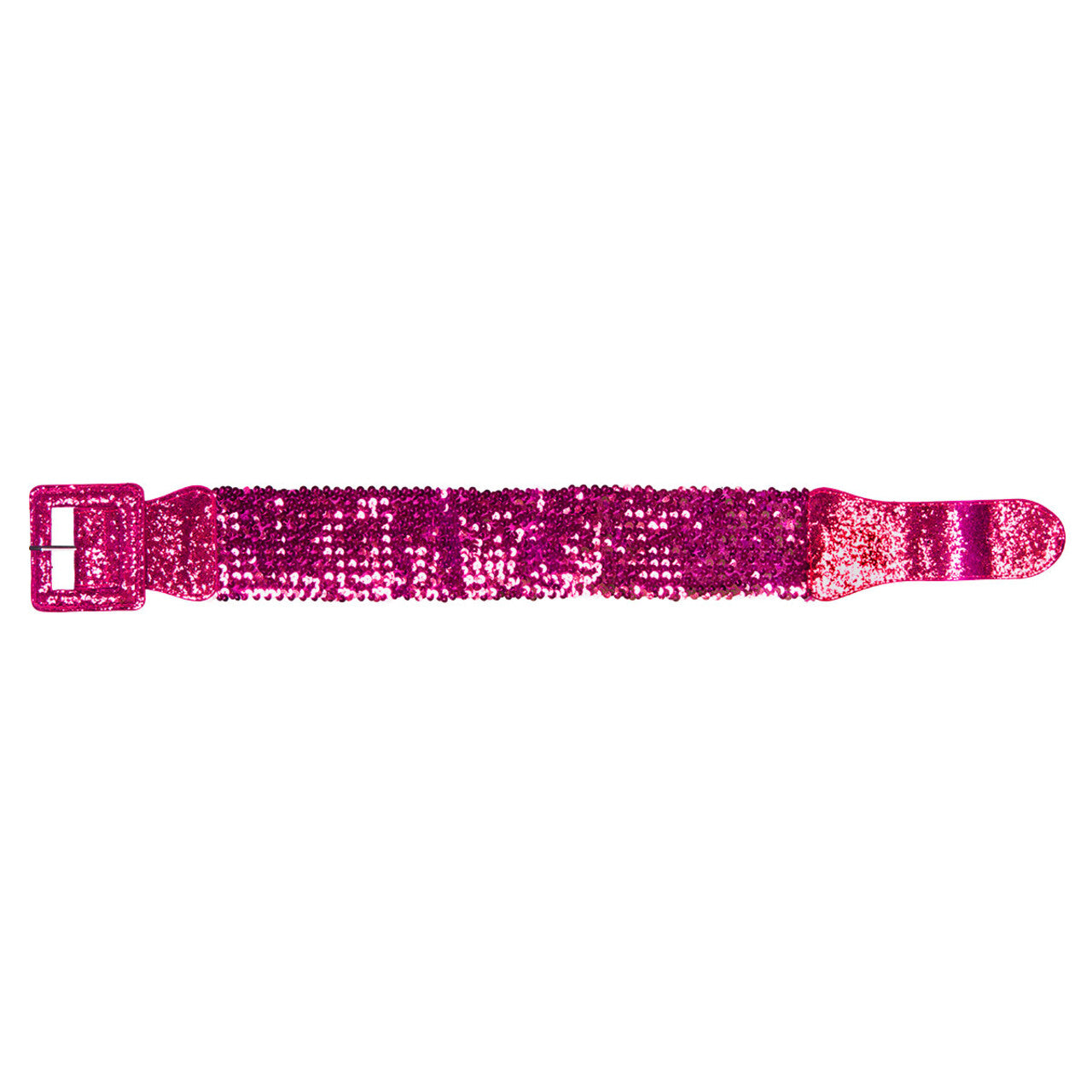 Op deze afbeelding zie je een Accessoires, van het merk Wilbers. Rekbare Pailletten Riem Roze