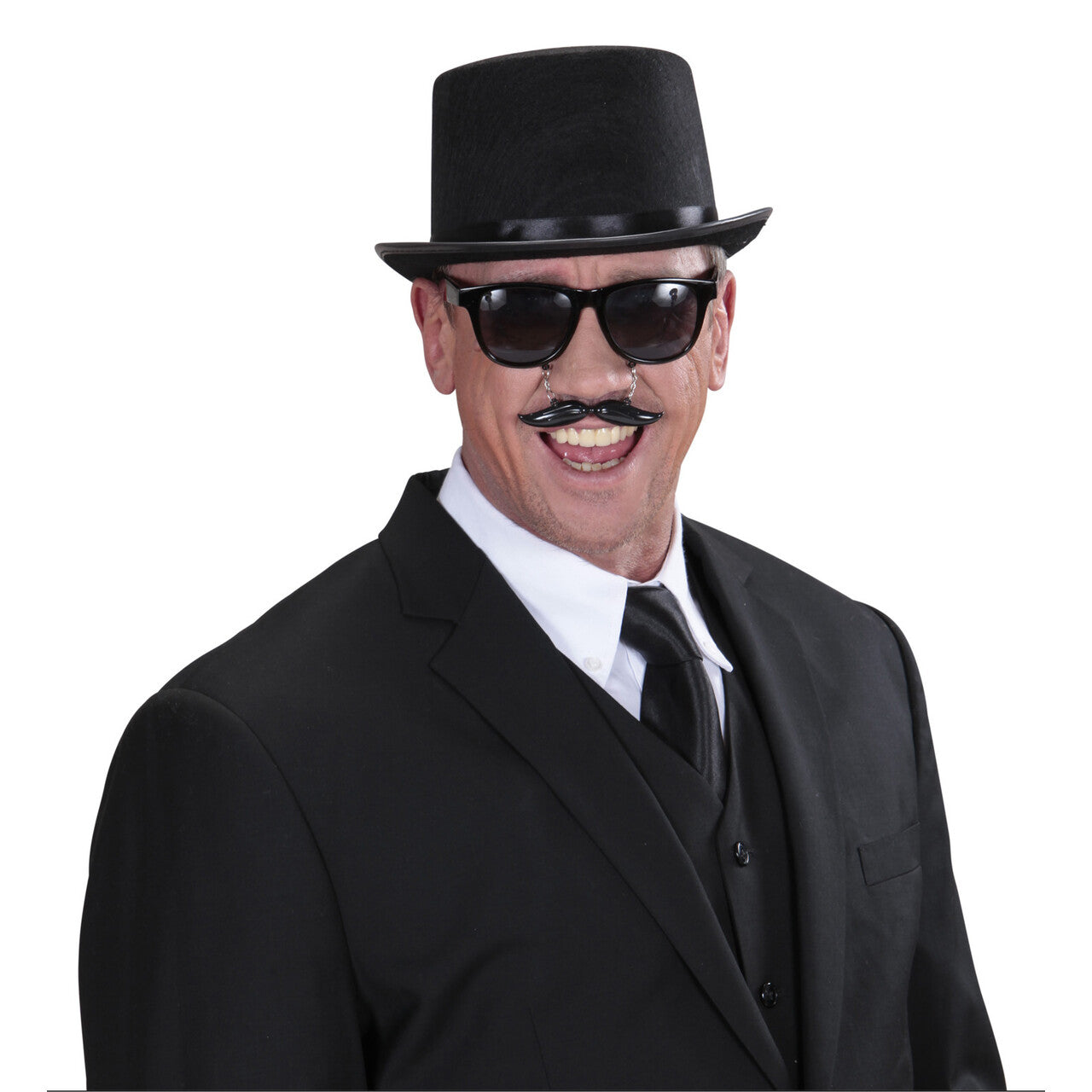 Op deze afbeelding zie je een Accessoires, van het merk Widmann. Bril Heer Met Snor