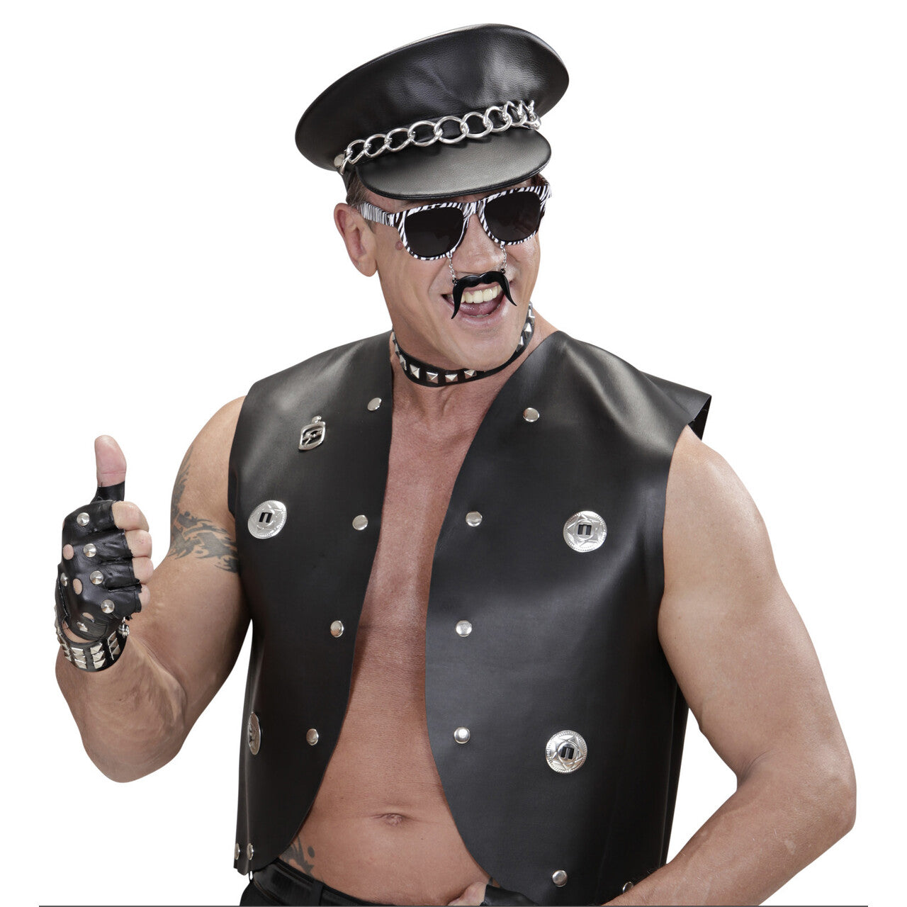 Op deze afbeelding zie je een Accessoires, van het merk Widmann. Bril Macho Met Foute Snor