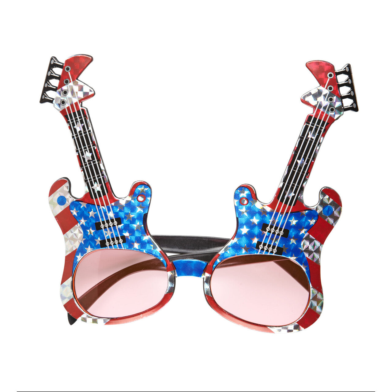 Op deze afbeelding zie je een Accessoires, van het merk Widmann. Bril Hard Rock Gitaar