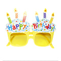 Bril Happy Birthday Taart Met Kaarsjes