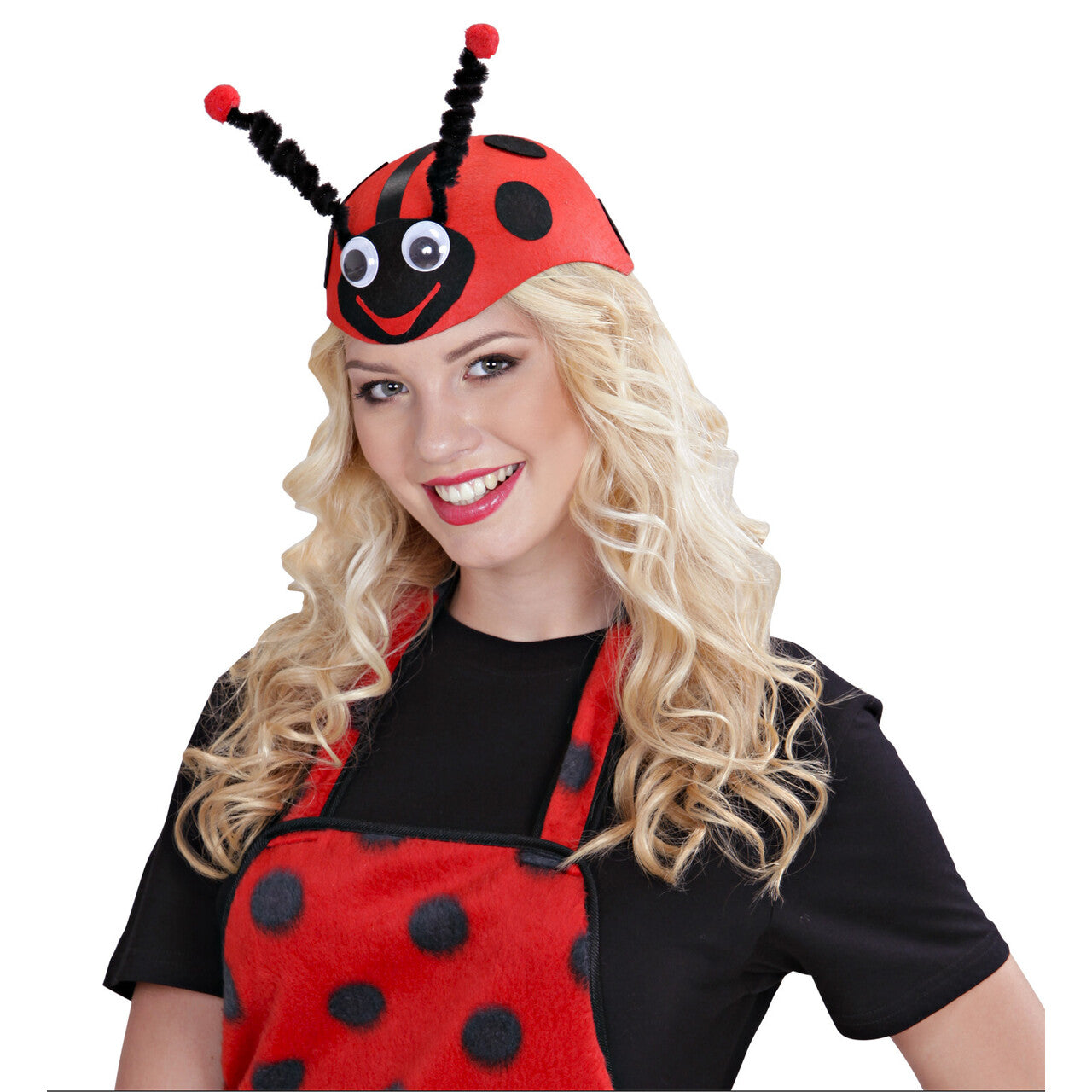 Op deze afbeelding zie je een Accessoires, van het merk Widmann. Lieveheersbeestje Hoed Vilt Met Antennes