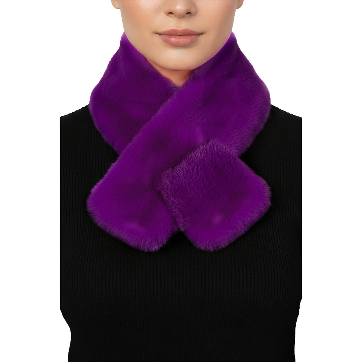 Op deze afbeelding zie je een Accessoires, van het merk Wilbers. Sjaal Bont Paars