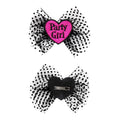 Hairclip Partygirl Zwart Wit