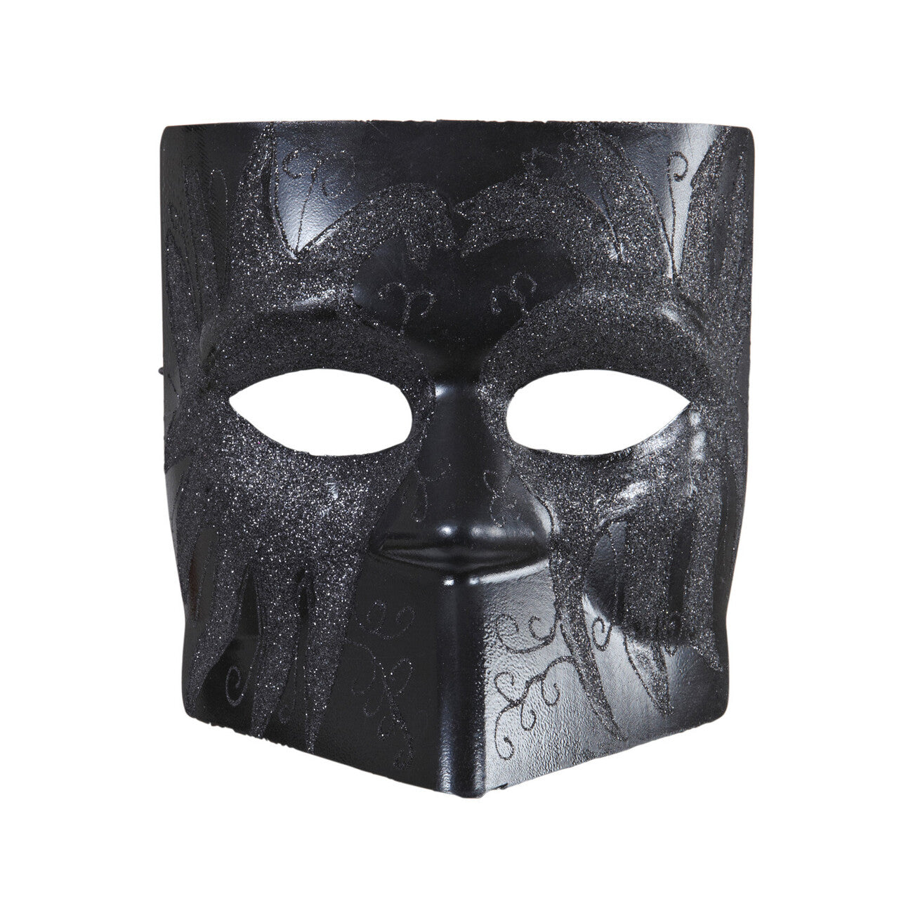Op deze afbeelding zie je een Accessoires, van het merk Widmann. Venetiaans Doge Masker Zwart Met Glitter