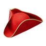 Traditionele Steek Hoed Vilt Rood