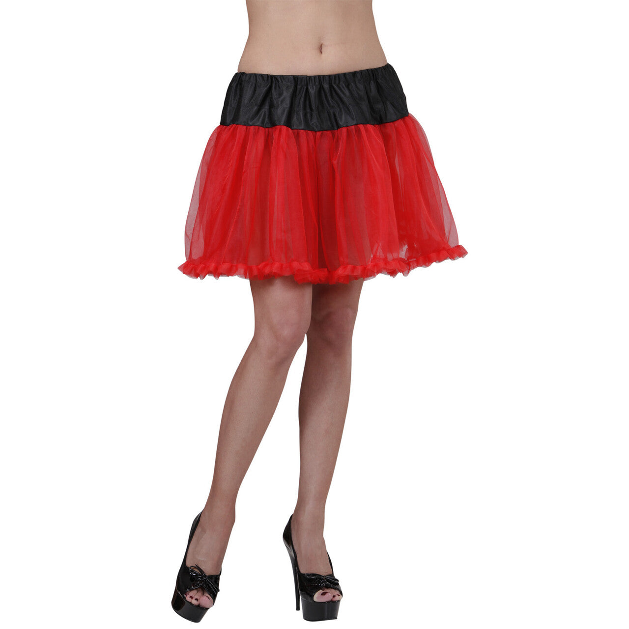 Op deze afbeelding zie je een Accessoires, van het merk Widmann. Petticoat Zwart / Rood