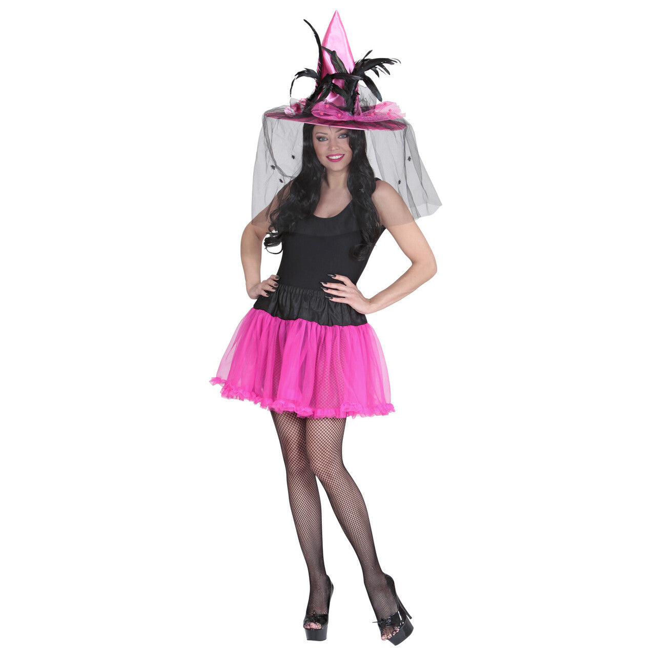 Op deze afbeelding zie je een Accessoires, van het merk Widmann. Petticoat Zwart / Roze
