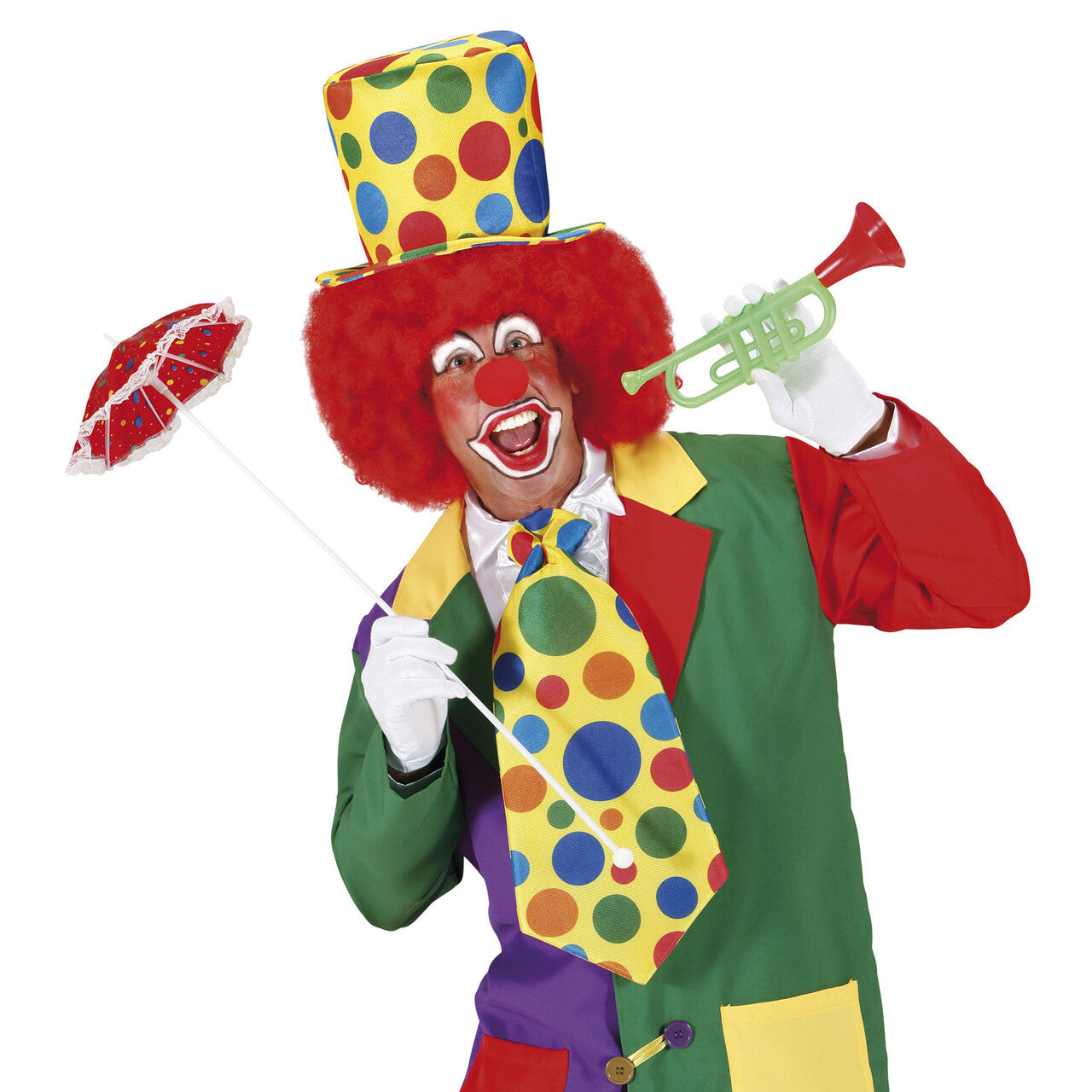 Op deze afbeelding zie je een Accessoires, van het merk Widmann. Grote Vrolijke Stropdas Clown