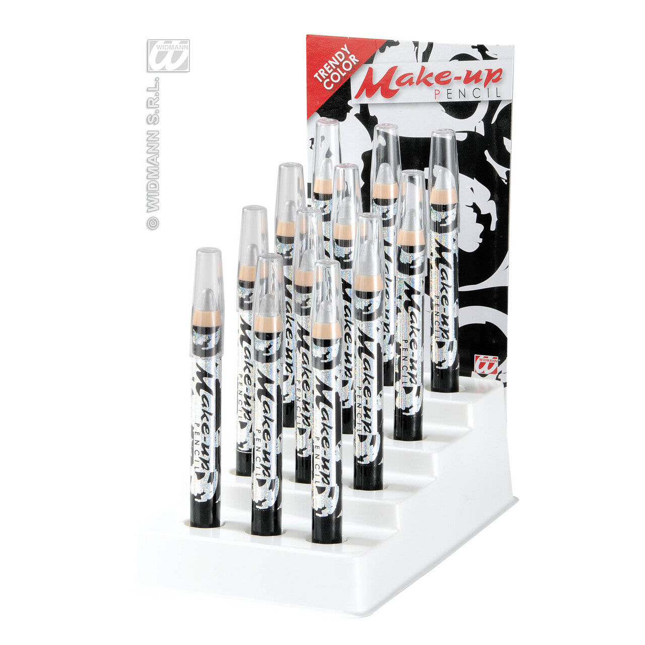 Op deze afbeelding zie je een Accessoires, van het merk Widmann. Make-Up Potlood Zilver