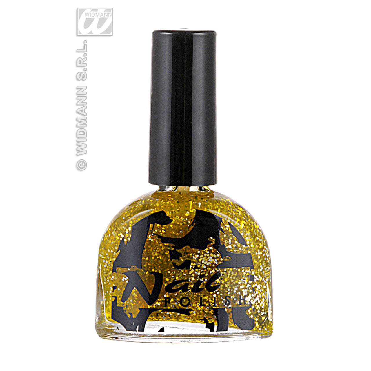 Op deze afbeelding zie je een Accessoires, van het merk Widmann. Nagellak Glitter Goud
