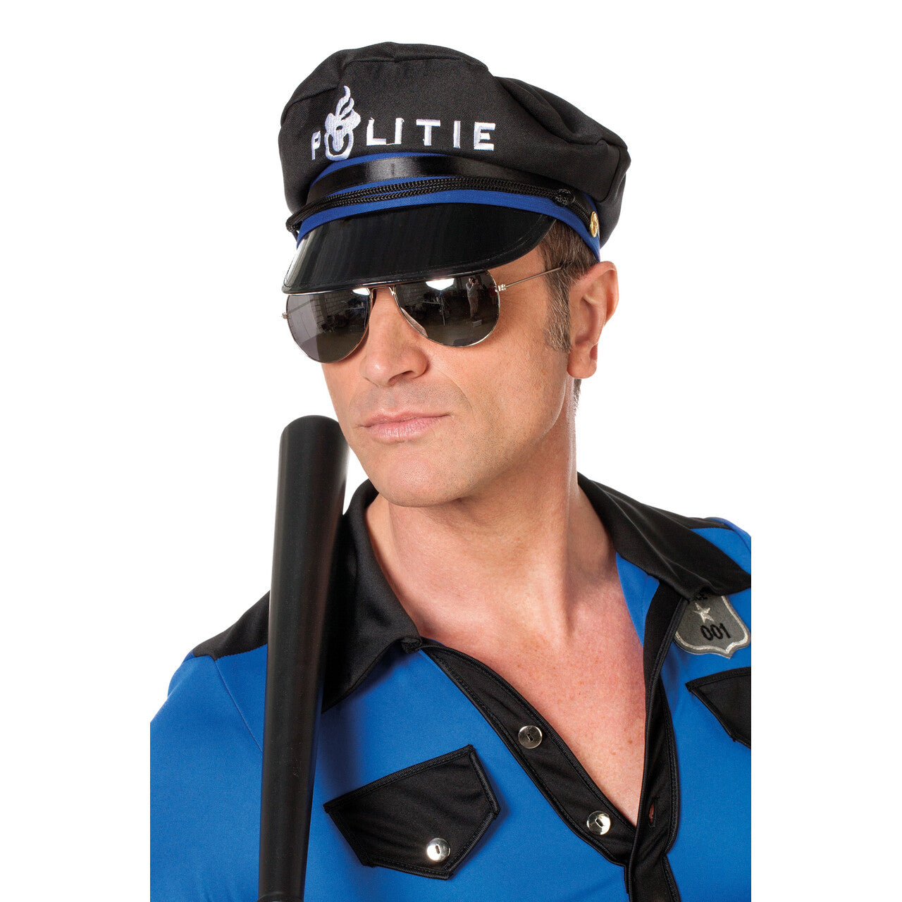 Op deze afbeelding zie je een Accessoires, van het merk Wilbers. Mega Stoere Politie Bril Met Spiegel Glas