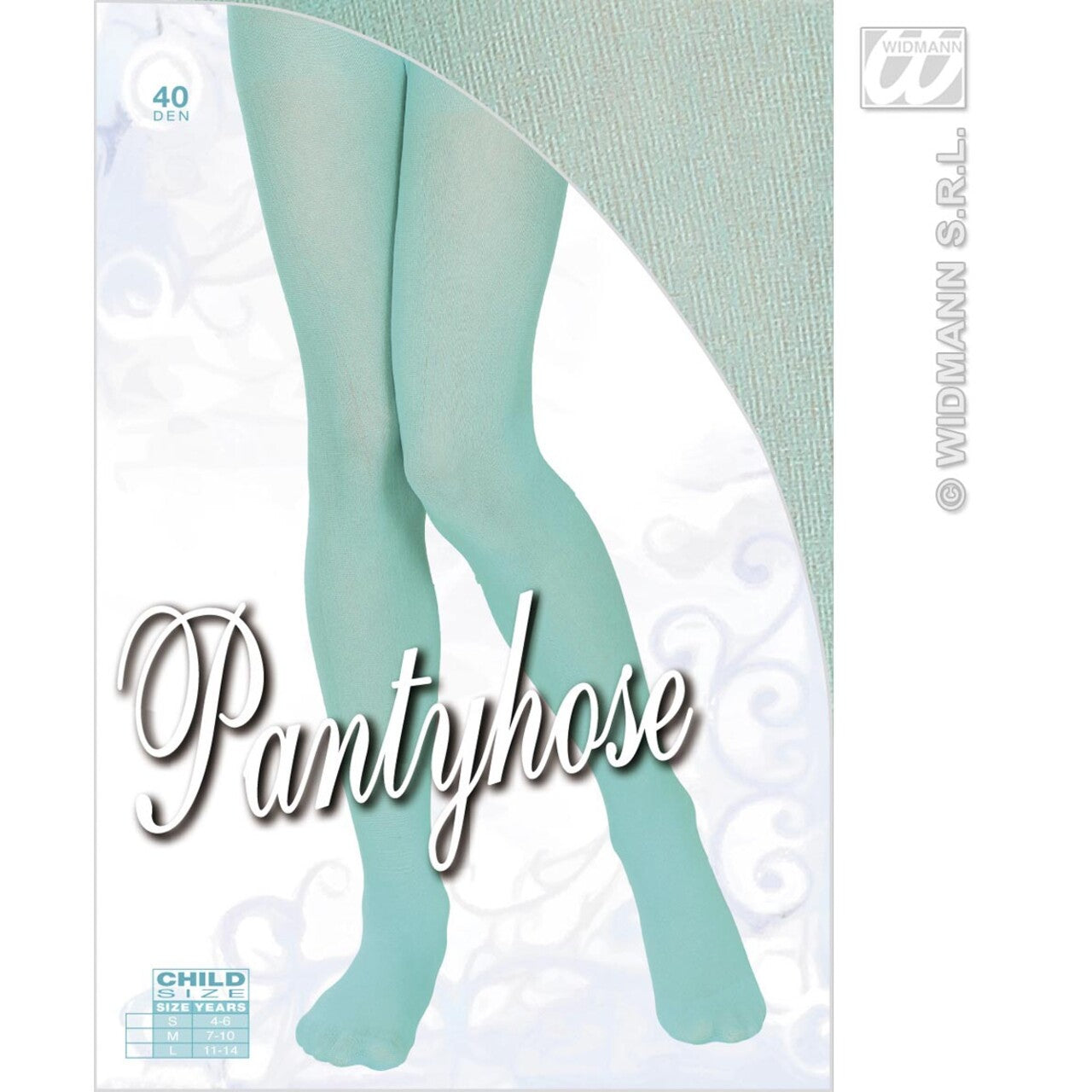 Op deze afbeelding zie je een Accessoires, van het merk Widmann. Panty Kind Turquoise