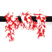 Op deze afbeelding zie je een Accessoires, van het merk Wilbers. Boa Twee Kleuren Rood Wit 180 Centimeter