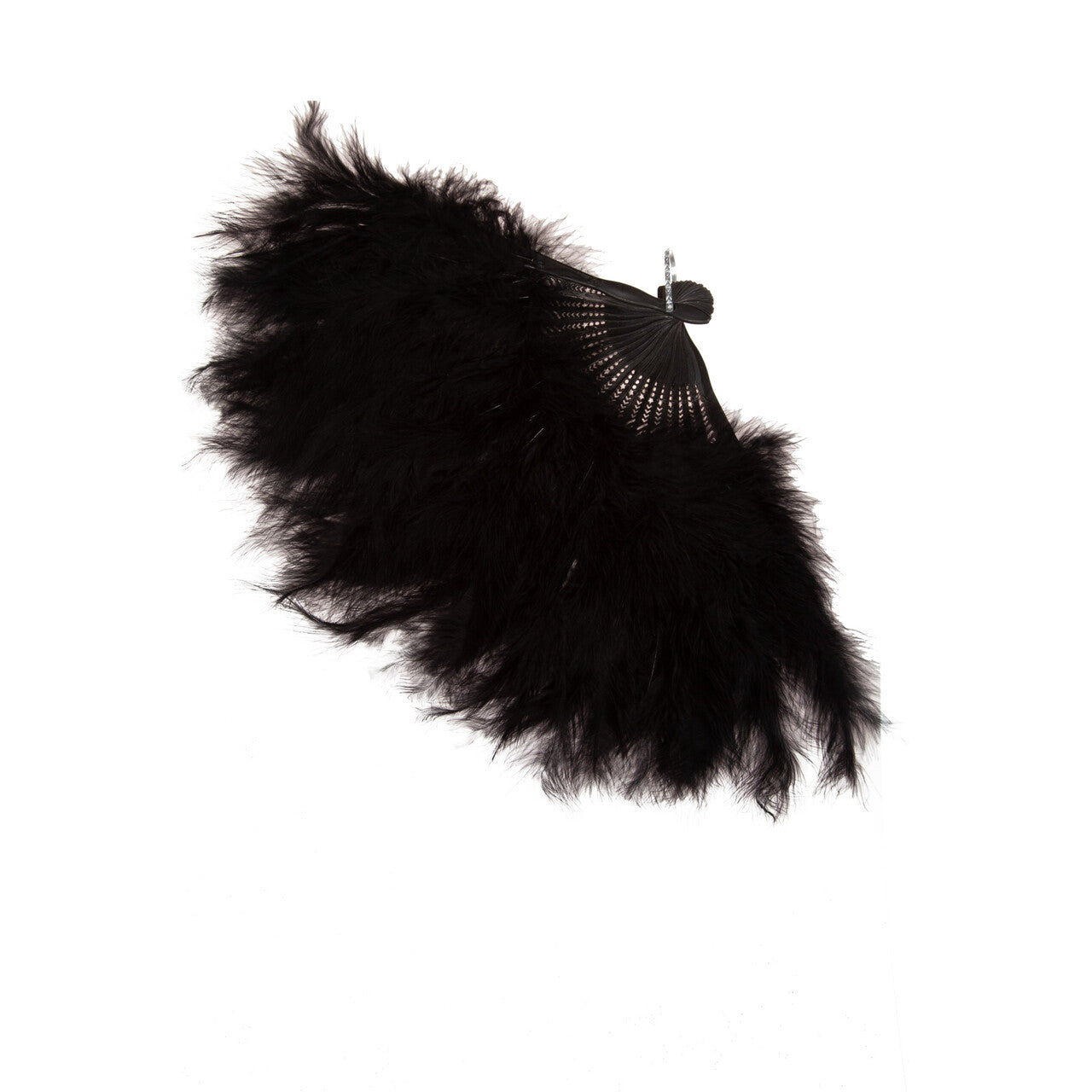 Op deze afbeelding zie je een Accessoires, van het merk Wilbers. Elegante Verenwaaier Zwart