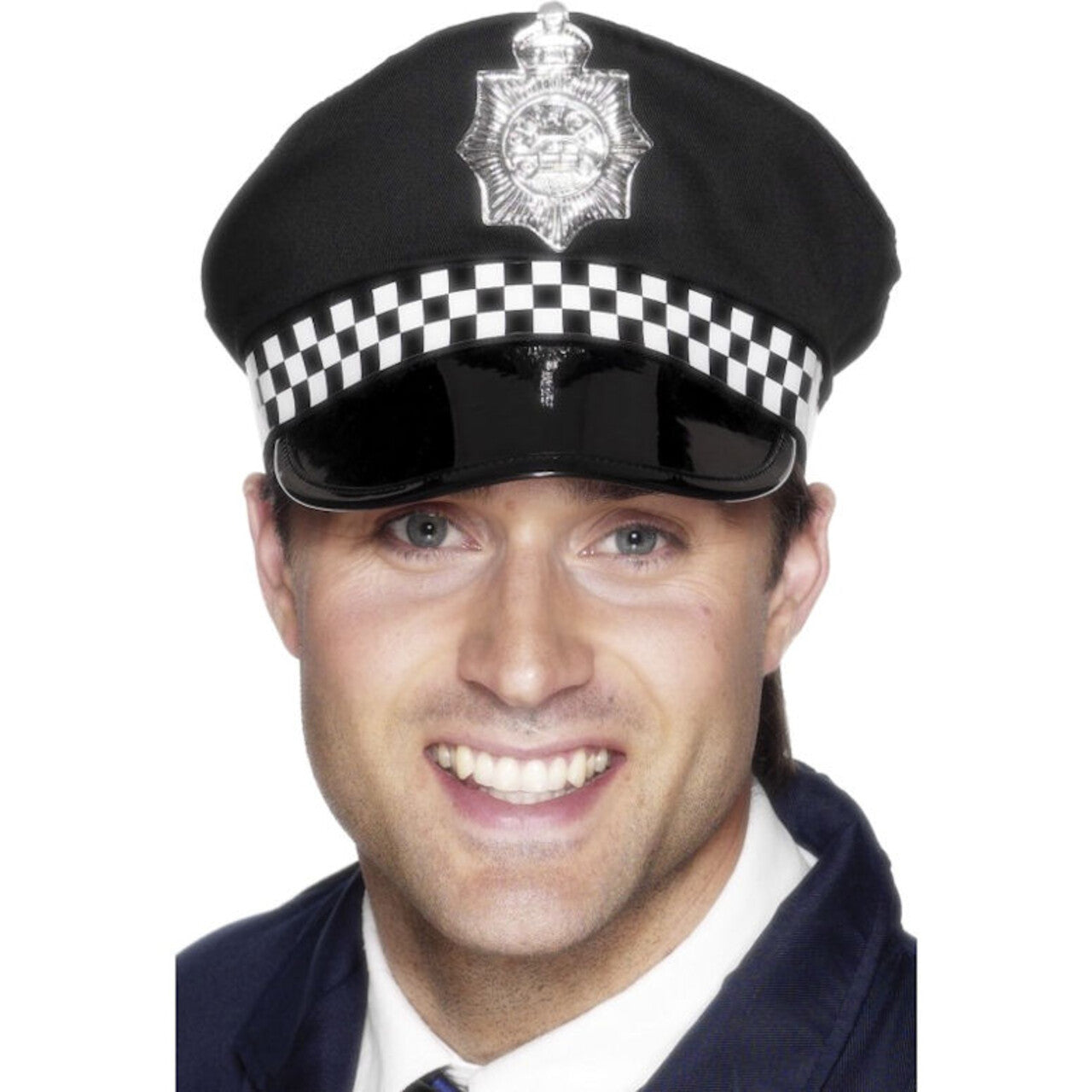 Op deze afbeelding zie je een Accessoires, van het merk Smiffy's. Britse Politiepet