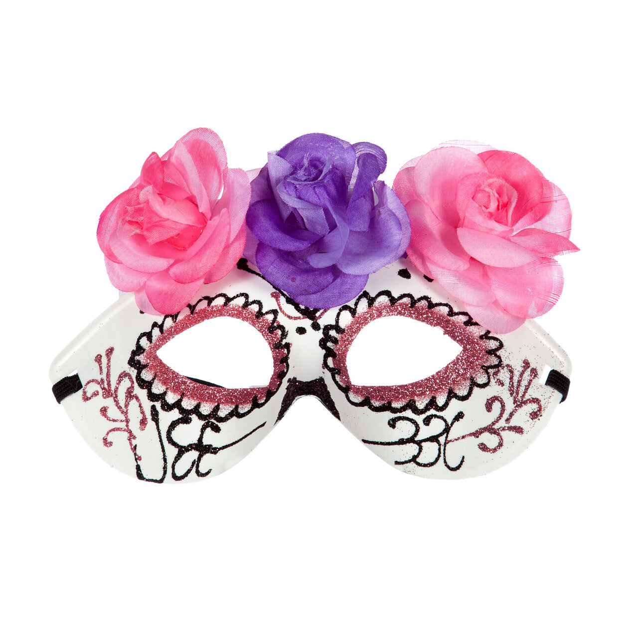 Op deze afbeelding zie je een Accessoires, van het merk Wilbers. Oogmasker Met Bloemen Lovely Day Of The Dead