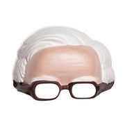 Op deze afbeelding zie je een Accessoires, van het merk Widmann. Masker Met Bril En Witte Haardos
