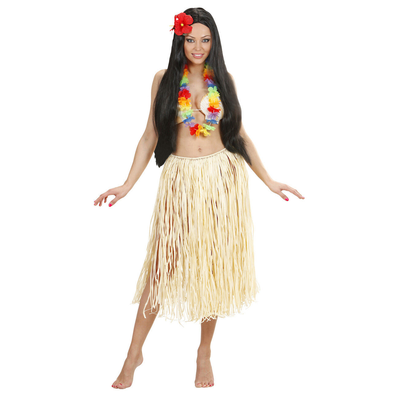 Op deze afbeelding zie je een Accessoires, van het merk Widmann. Hawai Krans Regenboogkleuren