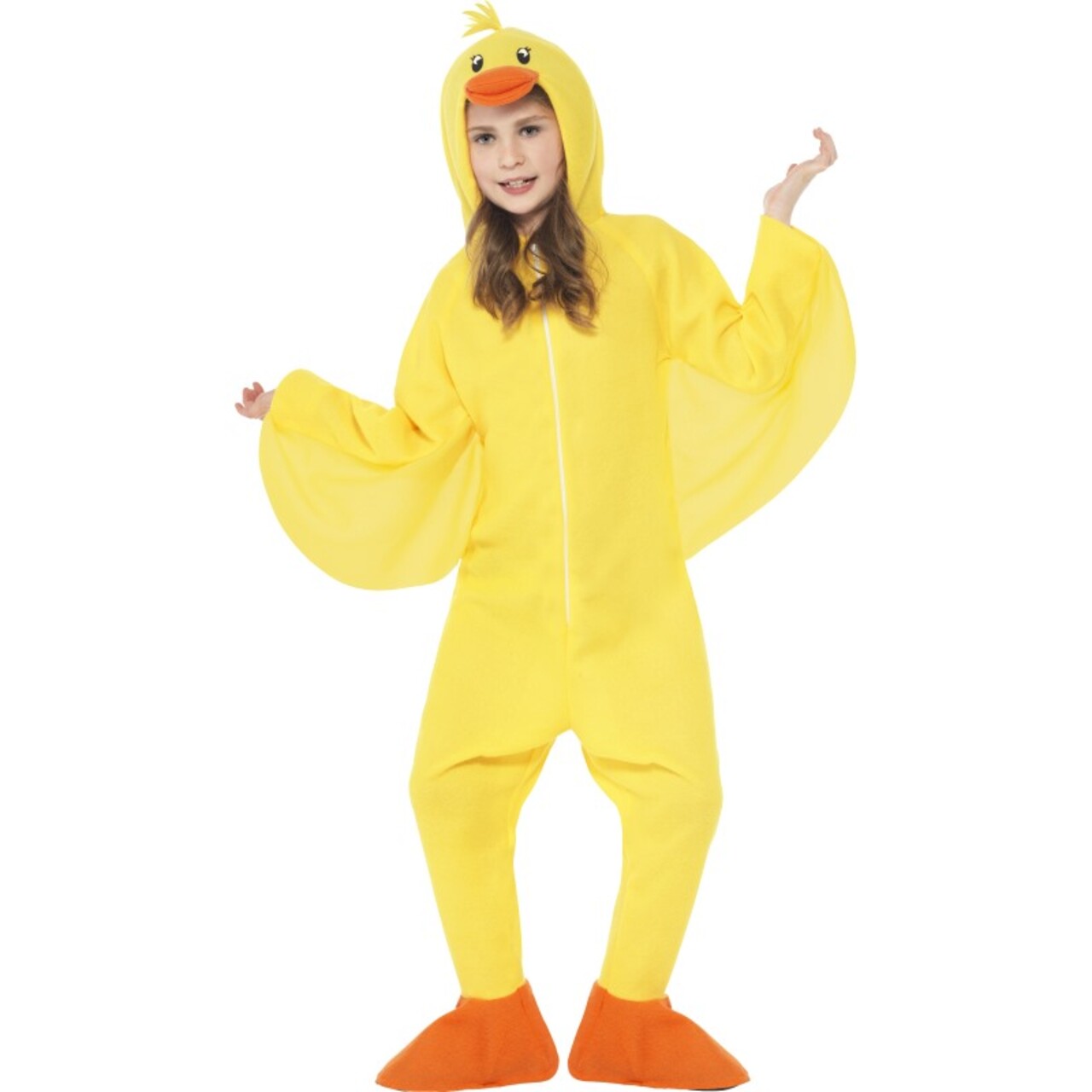 Op deze afbeelding zie je een Kostuums, van het merk Smiffy's. Gele Eend Kostuum Kind