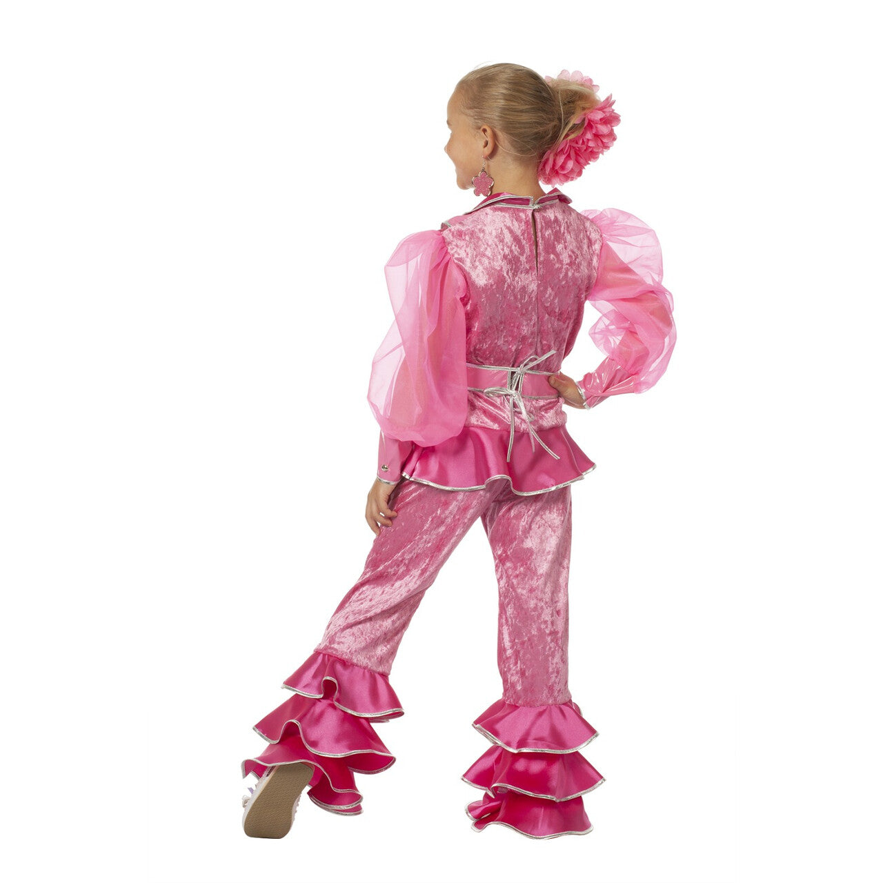 Op deze afbeelding zie je een Kostuums, van het merk Wilbers. Zweedse Mamma Mia Kinderen Meisje Kostuum