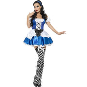 Op deze afbeelding zie je een Kostuums, van het merk Smiffy's. Alice In Sexy Wonderland Vrouw Kostuum