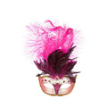 Opvallend Venetiaans Masker Roze Emerald Beauty