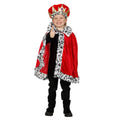 Hermelijnen Prinsencape Rood Jongen Kostuum
