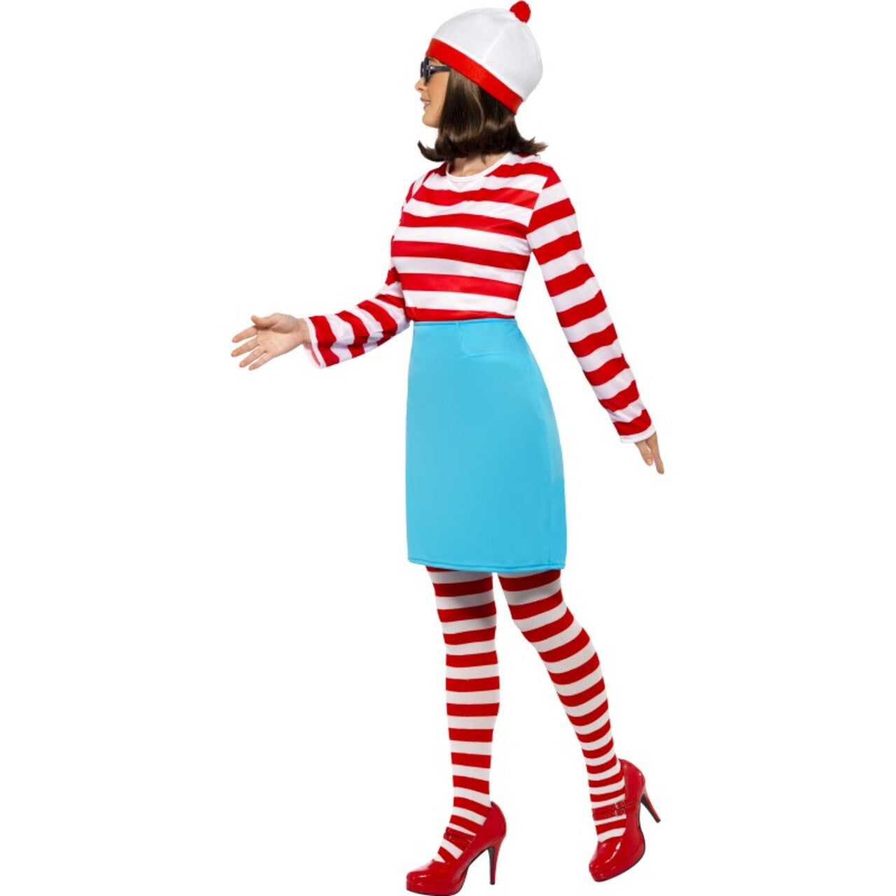 Op deze afbeelding zie je een Kostuums, van het merk Smiffy's. Vrouwen Where Is Wally Vrouw Kostuum