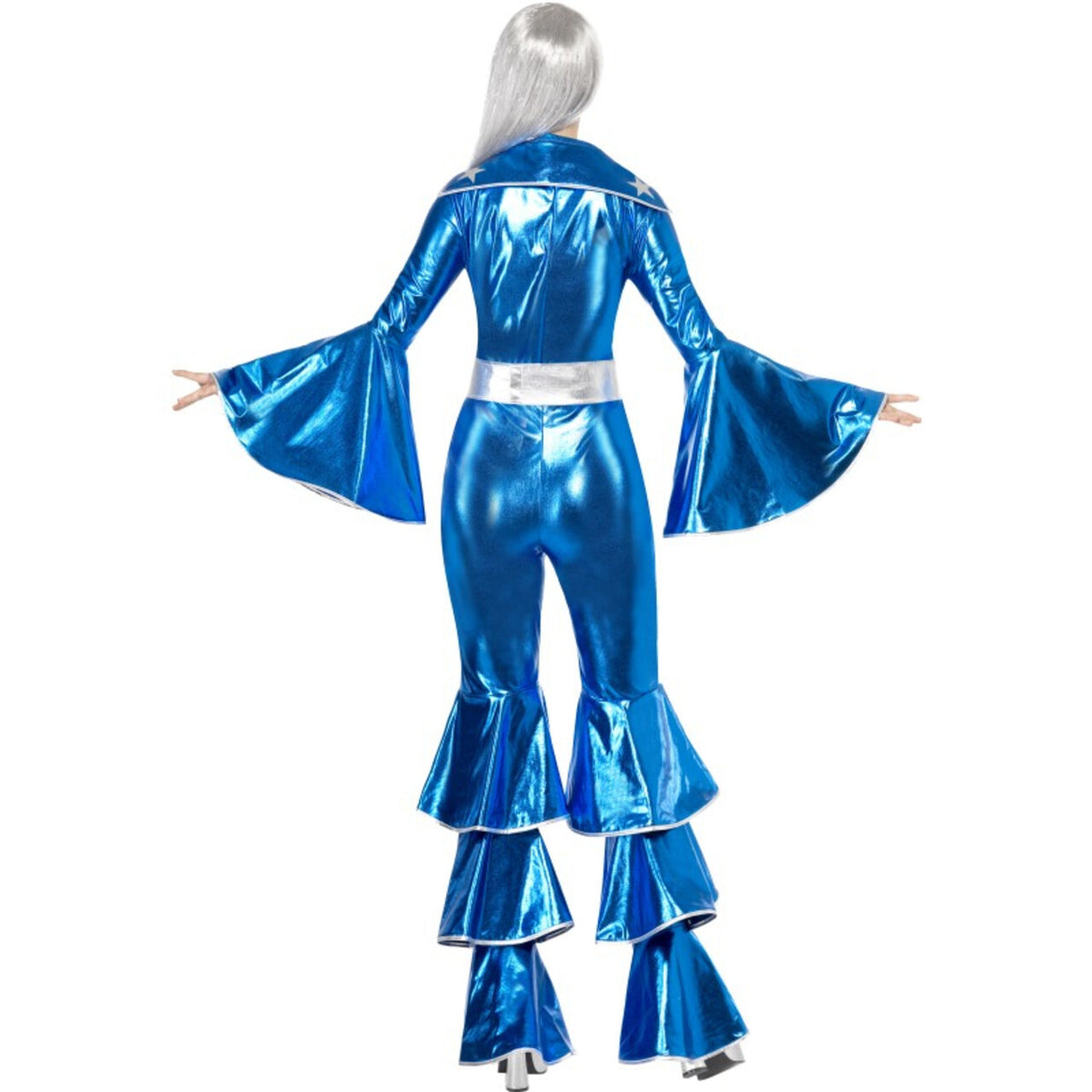 Op deze afbeelding zie je een Kostuums, van het merk Smiffy's. Abba Seventies Dancing Queen Vrouw Kostuum