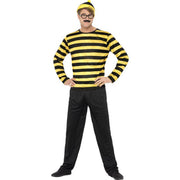 Op deze afbeelding zie je een Kostuums, van het merk Smiffy's. Waar Is Wally Nerd Man Kostuum