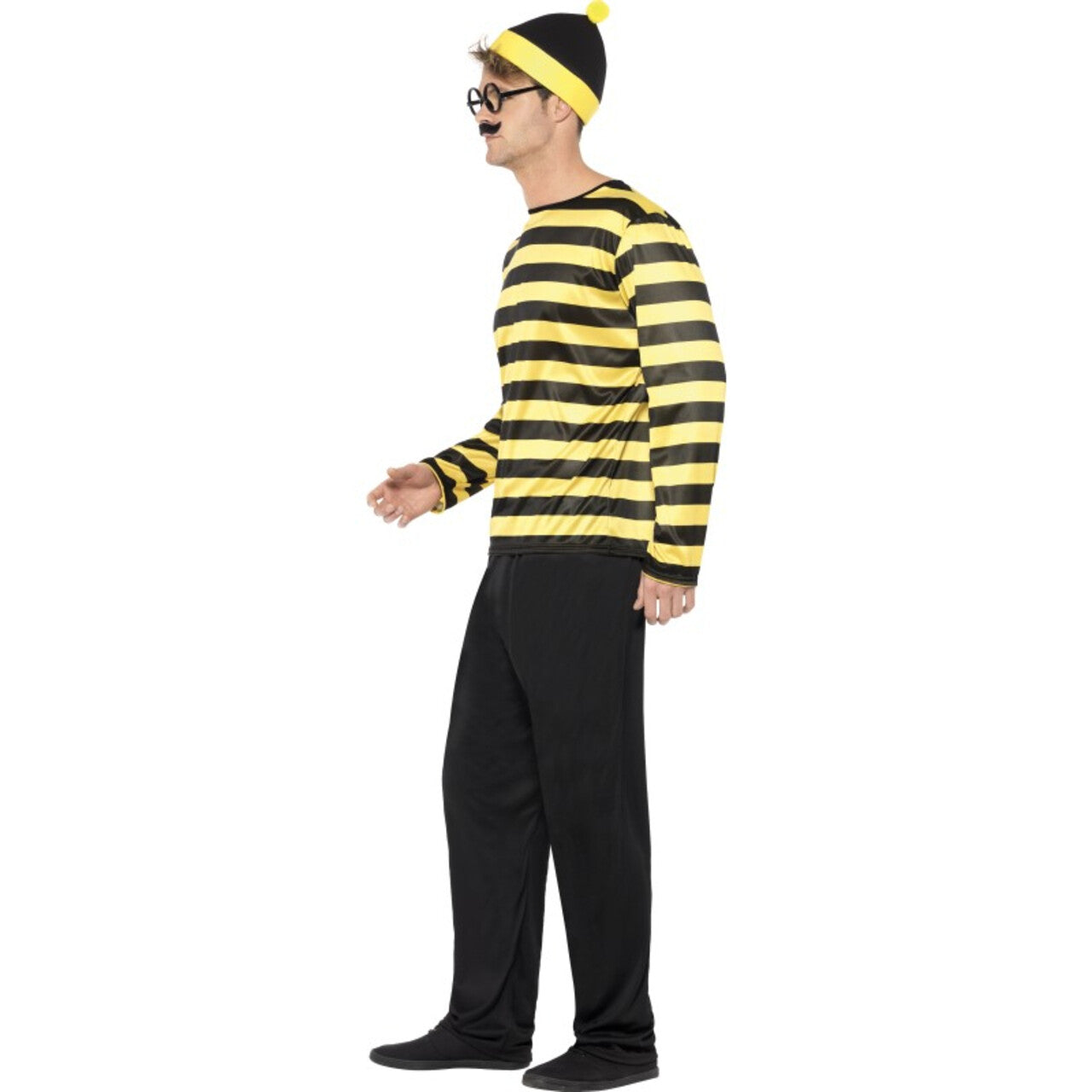 Op deze afbeelding zie je een Kostuums, van het merk Smiffy's. Waar Is Wally Nerd Man Kostuum
