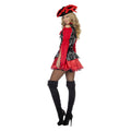 Lady Extravaganza Pirate Rood Vrouw Kostuum