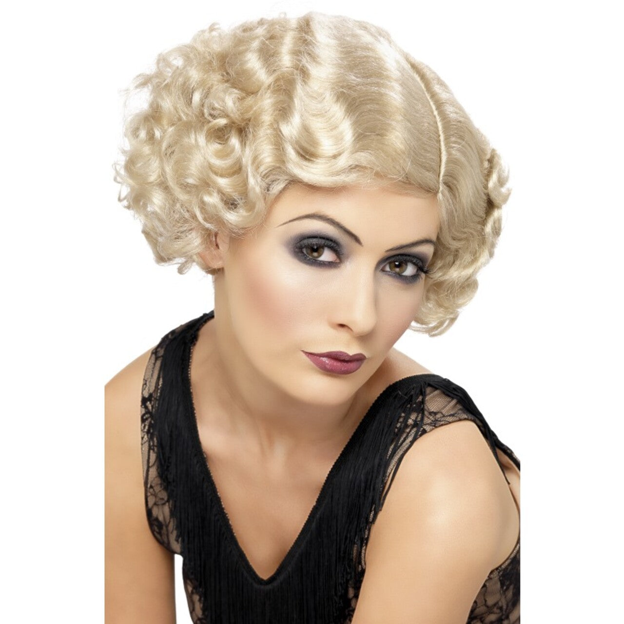 Op deze afbeelding zie je een Accessoires, van het merk Smiffy's. 20s Flirty Flapper Pruik