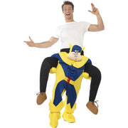 Op deze afbeelding zie je een Kostuums, van het merk Smiffy's. Op De Rug Van Bananaman Kostuum