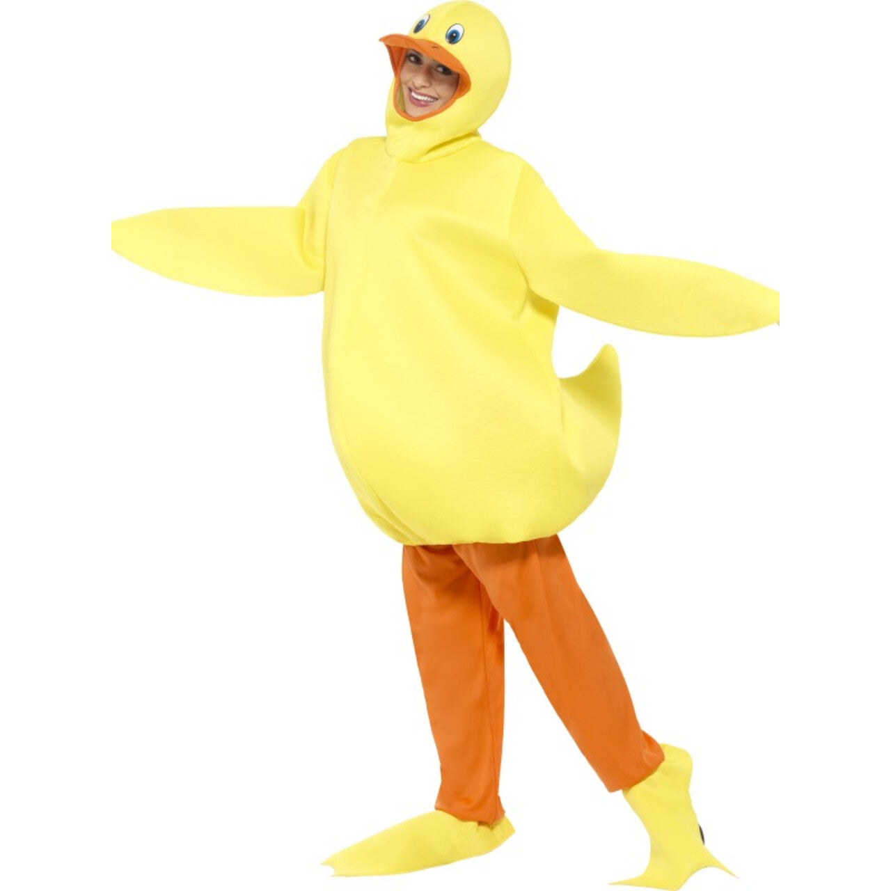 Op deze afbeelding zie je een Kostuums, van het merk Smiffy's. Gele Badeend Kostuum